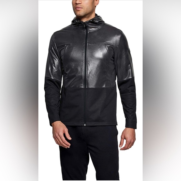 Under Armour Other - NWT Under Armour Black Full Heather Swacket Zip Up Storm Rain Jacket Size 2XL
